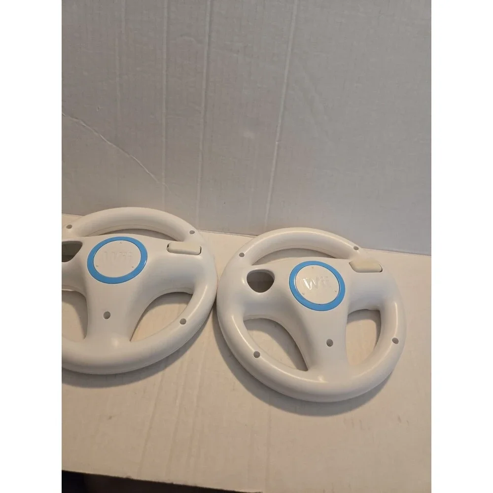 Pair Of Nintendo Wii Steering Wheel Controllers